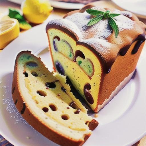 Lemon Rosemary Pound Cake