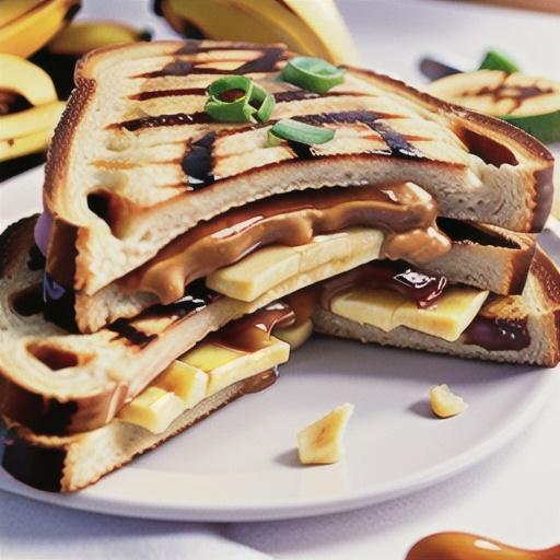 Grilled Peanut Butter and Banana Sandwich
