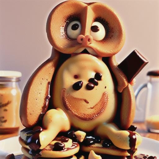 Peanut Butter and Chocolate Chip Pancakes