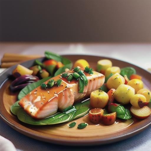 Honey Apple Cider Glazed Salmon