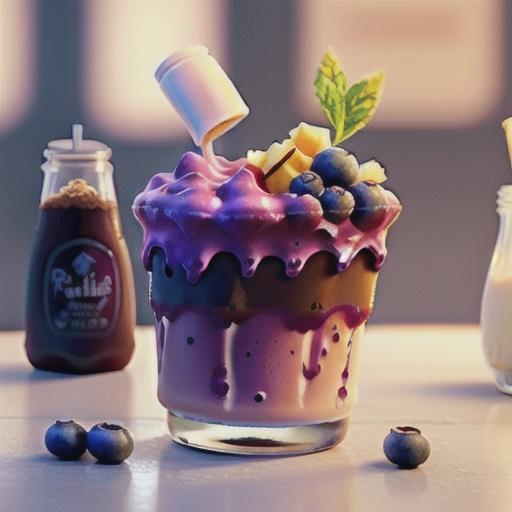 Vanilla Blueberry Blended Coffee