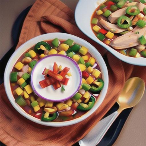 Smoky Shredded Chicken Chili