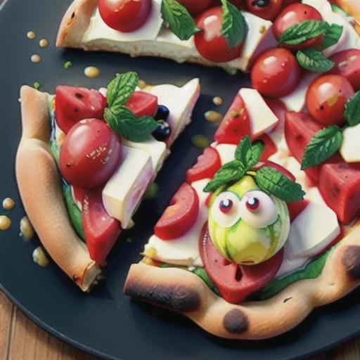 Greek Watermelon Pizza