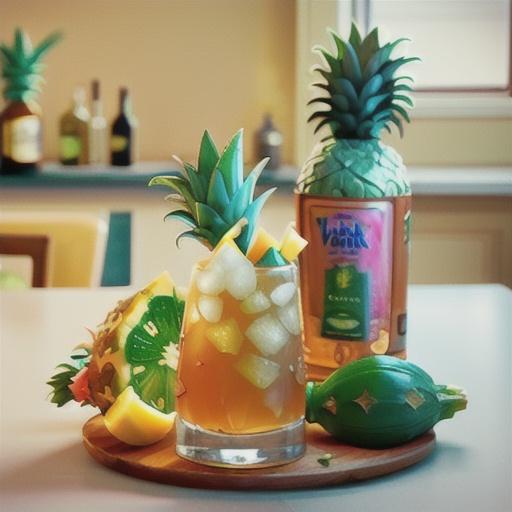 Big-Batch Pineapple-Basil Vodka Sours