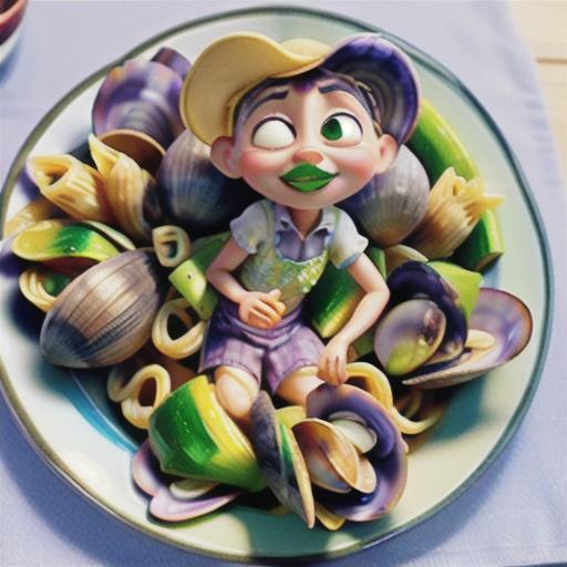 Pasta with Clams, Zucchini, and Zucchini Blossoms