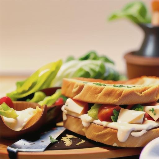 Caesar-Mozzarella French Bread