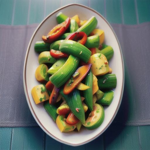 Summer Squash Green Chile Stir Fry
