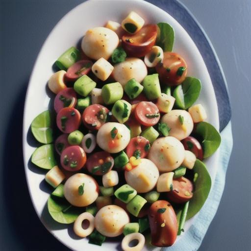 Summer gnocchi and chorizo salad