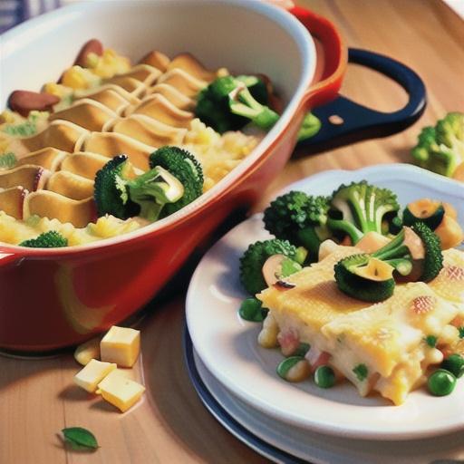 Potato-Topped Cheesy Broccoli-Chicken Casserole