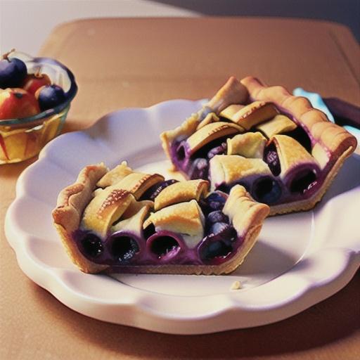Blueberry and apple slab pies