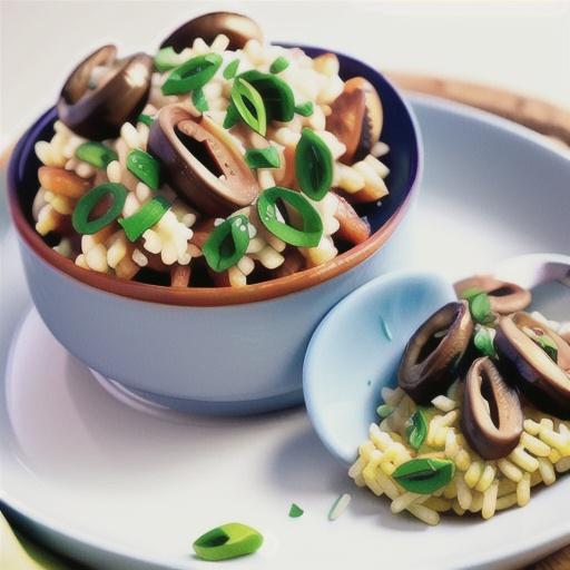 10-minute garlic mushroom risotto recipe