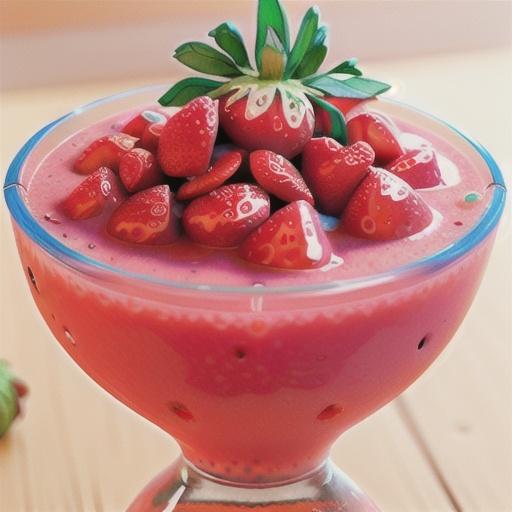 Mongolian Strawberry Orange Juice Smoothie