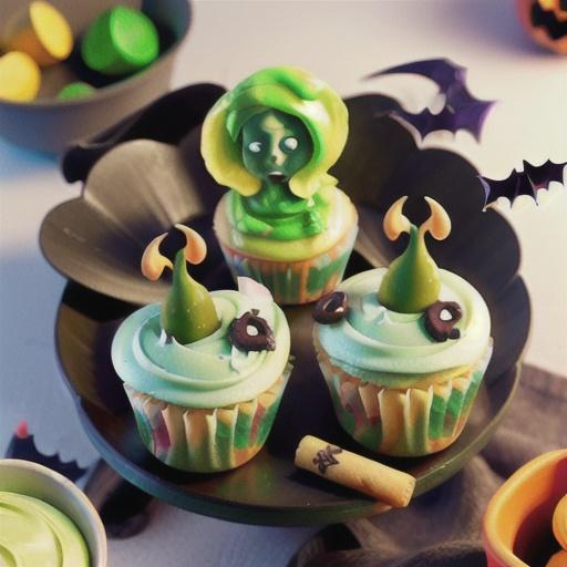 Green Slime Cupcakes