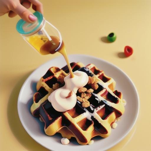 Granola Dust waffles