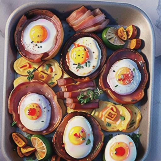 Sheet-Pan Bacon and Egg Hash