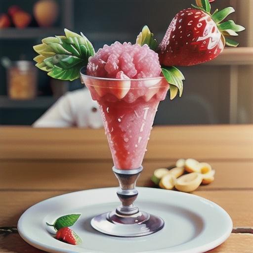 Fresh Strawberry Granita