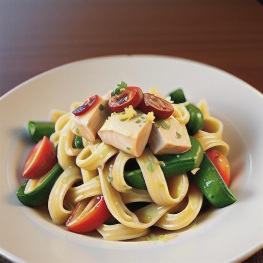 Lemon Cream Pasta with Chicken