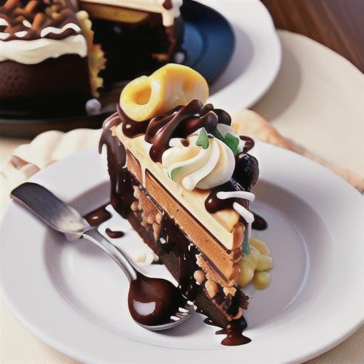 Chocolate Coconut Caramel Skillet Cake