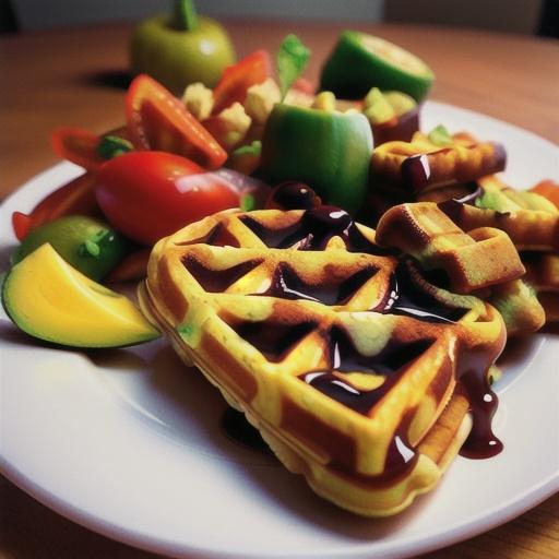 Leftover Stuffing Waffles