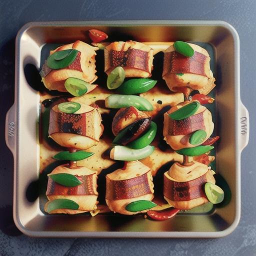Indian-spiced chicken drumsticks tray bake