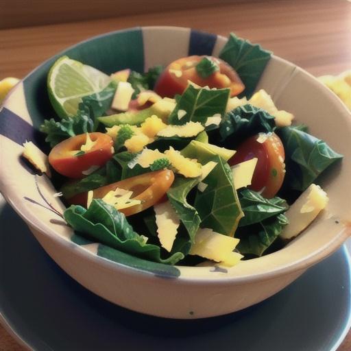 Air Fryer Kale Chips with Parmesan