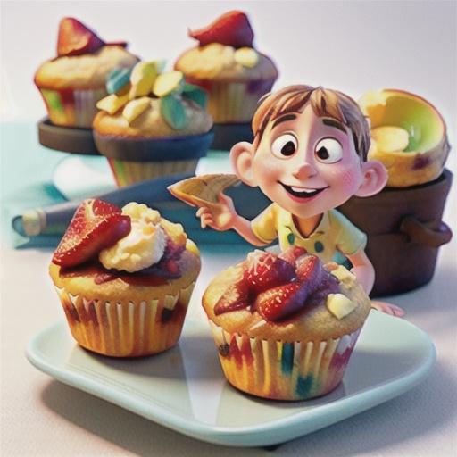 Strawberry ricotta muffins