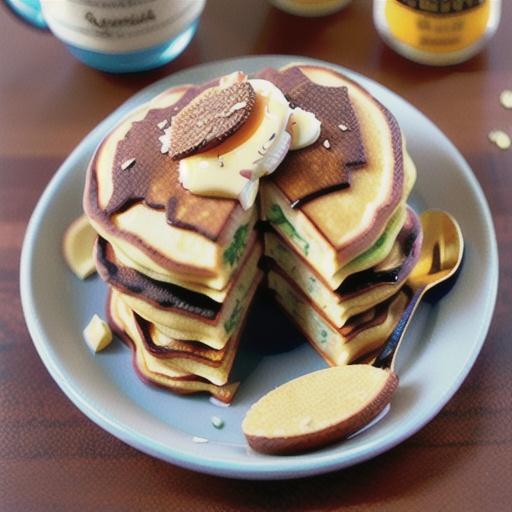 Mixed herb and parmesan pancakes