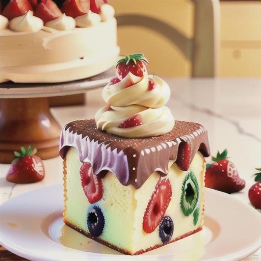 Strawberry-Filled Take-Along Cake with Brown Sugar Frosting