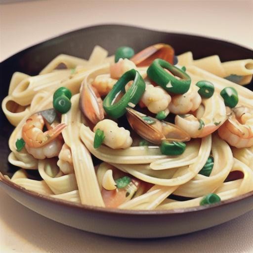 Old Bay Shrimp and Pasta Alfredo