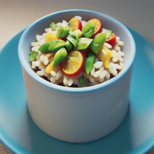 Sweet orange risotto