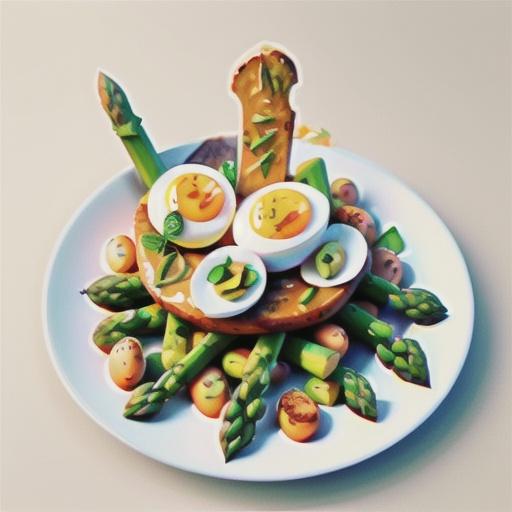 Asparagus, eggs & French dressing