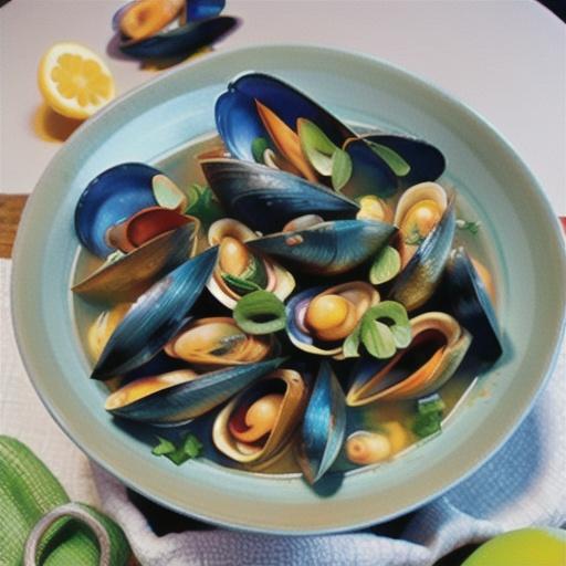Mussels in coconut and lemongrass broth