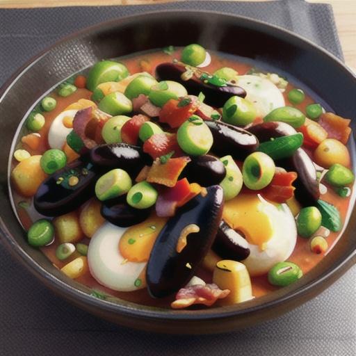 Black Beans with Bacon