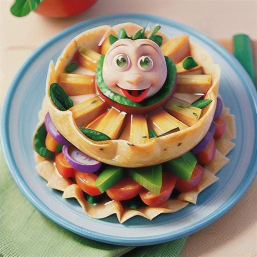 Vegetable enchilada stacks