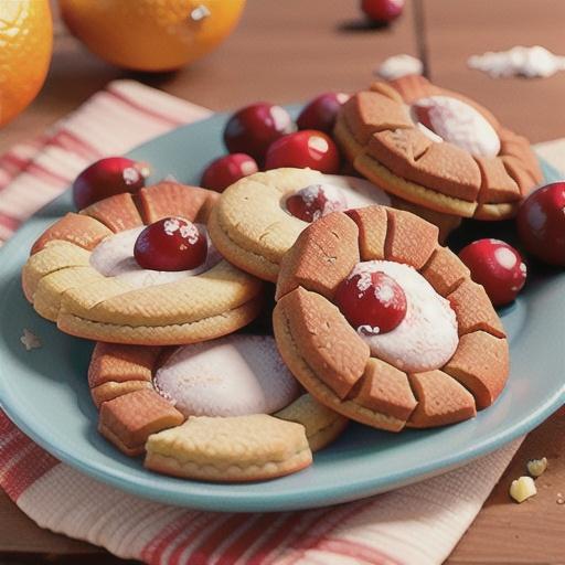 Cranberry-Orange Shortbread Cookies