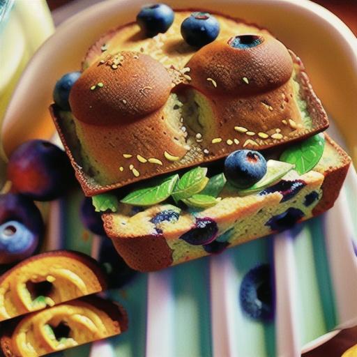 Blueberry Mojito Tea Bread