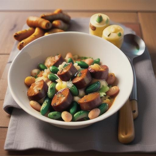 Italian Three Bean and Sausage Casserole