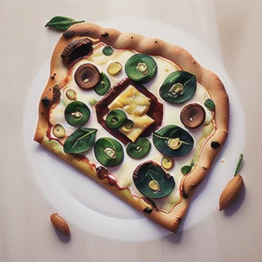 Spinach & cheese pizza