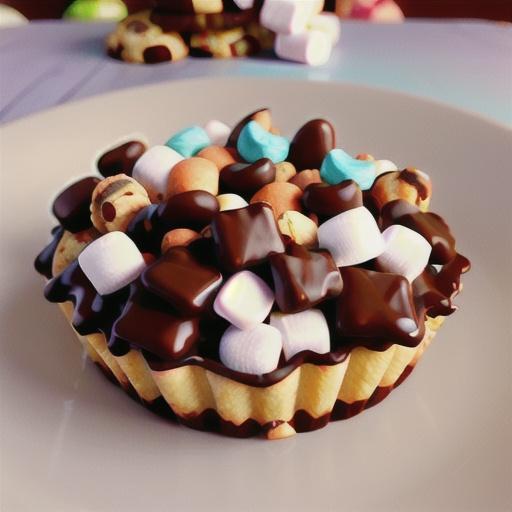 Rocky Road Cookies with Marshmallows