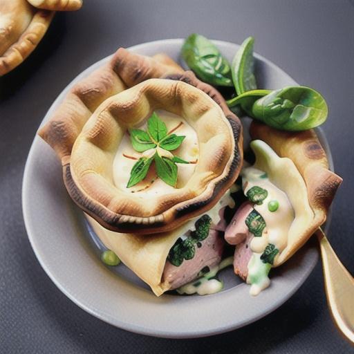 Greek lamb and spinach pie