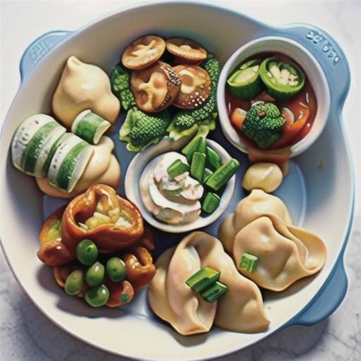 Baked Vegetable and Cream Cheese Wontons