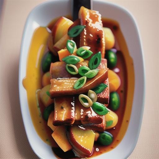 Sweet & sour mandarin pork belly