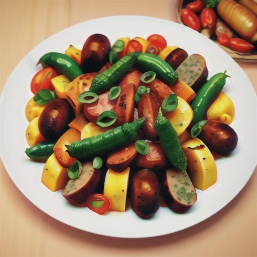 Sausage and vegetable bake