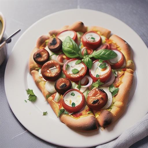 Tandoori chicken pizzas