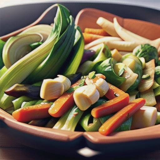 Bok Choy with Vegetables and Garlic Sauce