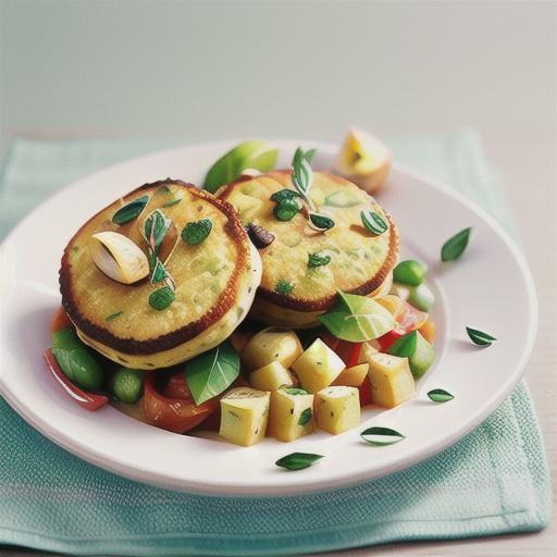 Salmon and tarragon potato cakes