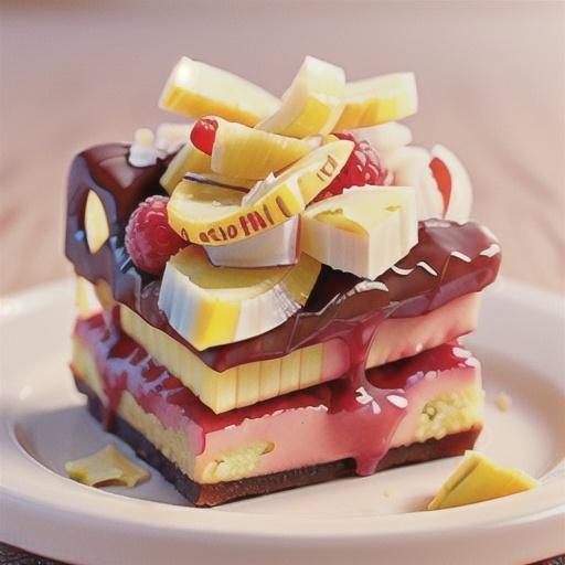 Raspberry coconut slice