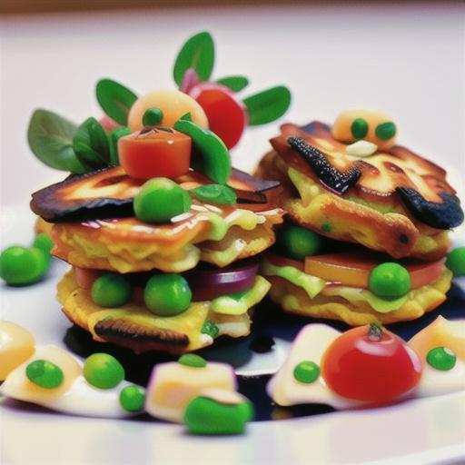 Pea & haloumi fritters