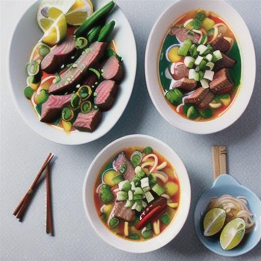 Thai beef noodle soup