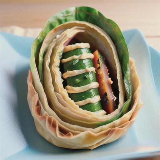 Vegan spinach filo scroll recipe
